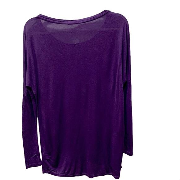 Women’s LA Made tee. Purple long sleeve shirt size S - Picture 2 of 11